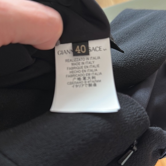 Authentic Versace Dress New With Tags and extra button. 100% crepe wool w Silk - Picture 7 of 8